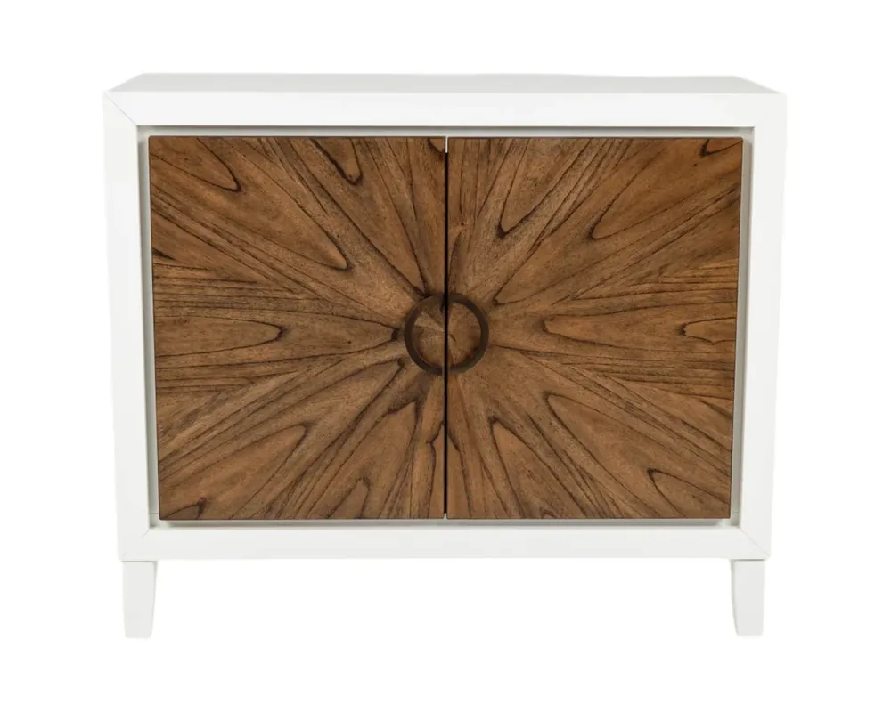 Martin Svensson Home San Tropez 2-Door Accent Cabinet in White