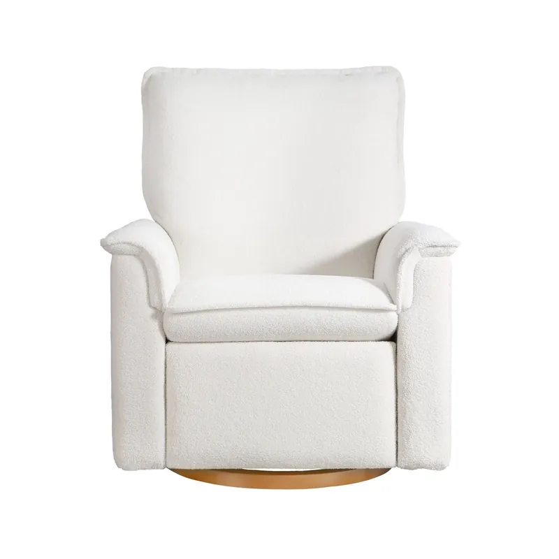 Second Story Home Anza Power Swivel Glider Recliner in Snow