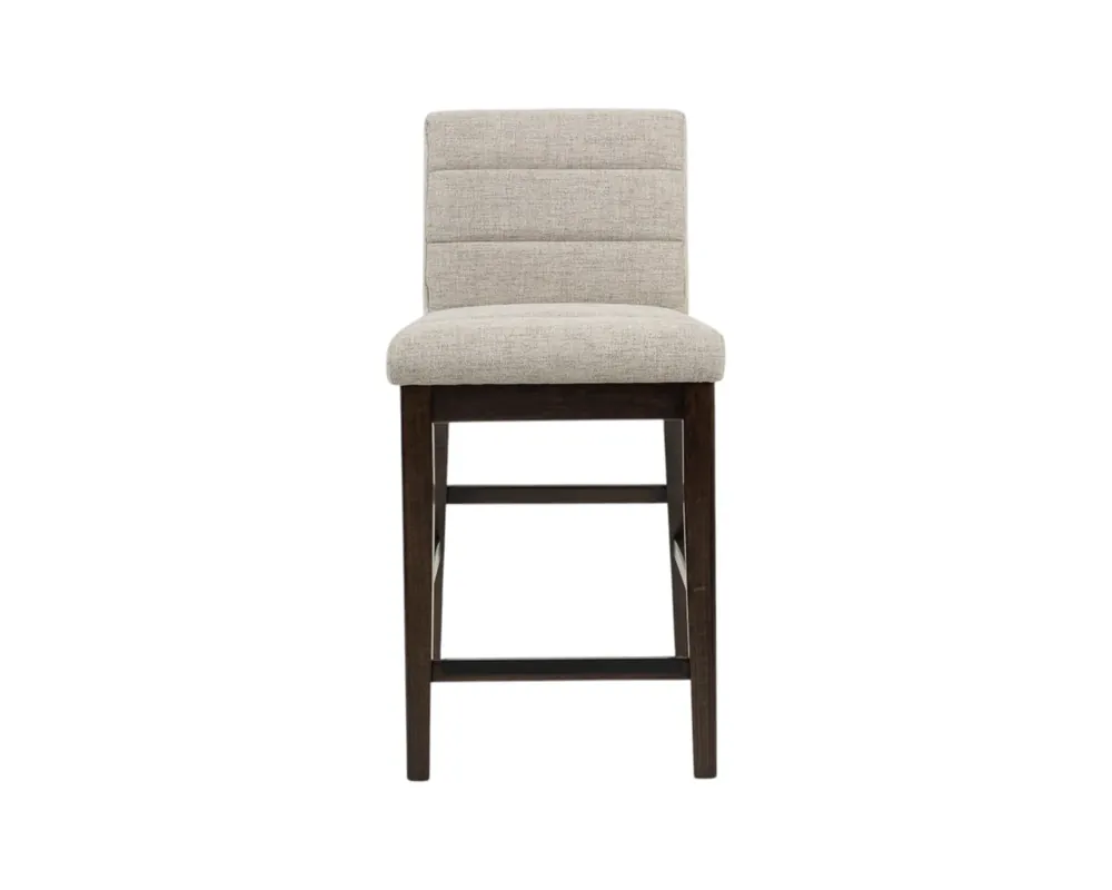 Emerald Home Ronan Upholstered Counter Stool in Rich Brown