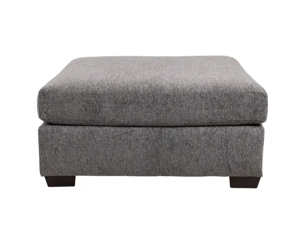 Peak Living 630 Collection Square Ottoman in Prospect Smoke