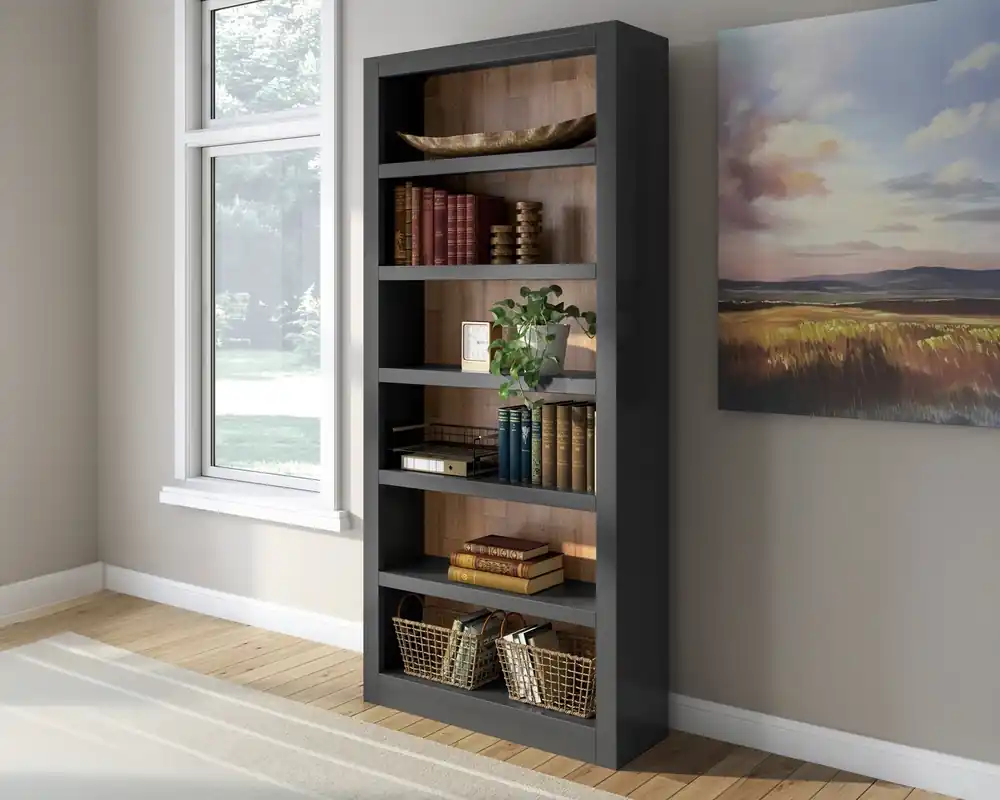 Ashley Wildenauer Bookcase in Brown/Black