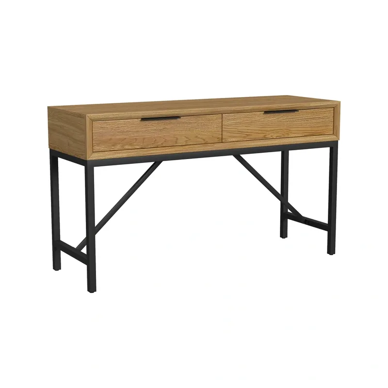 Intercon Newport 2-Drawer Sofa Table in Oak