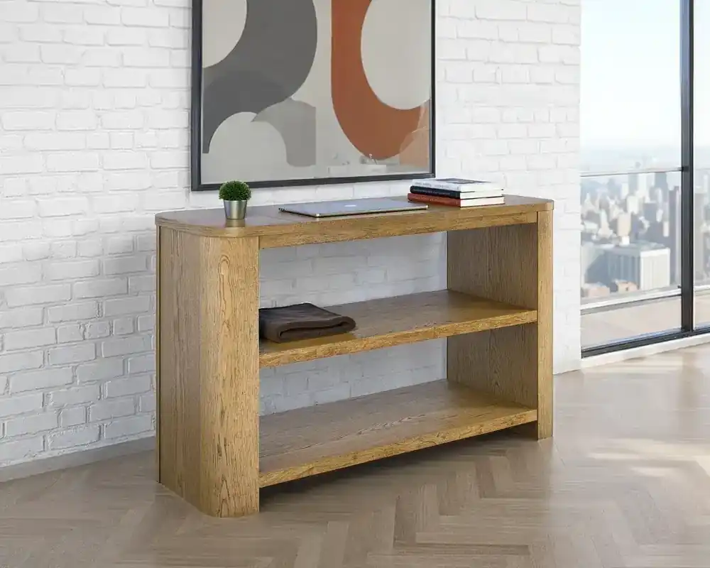 Jofran Janzen Console Table in Cascade Oak