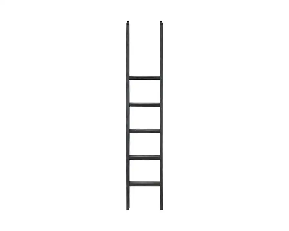 Martin Furniture Willow Lane Bookcase Ladder in Ebony Black