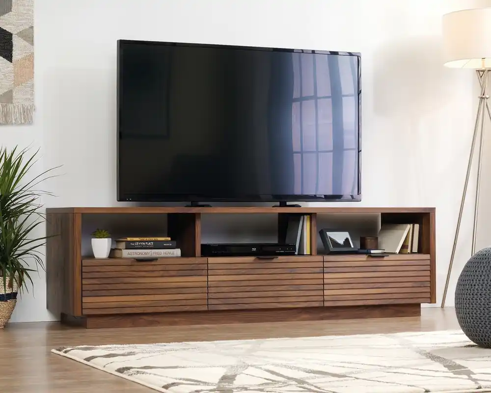 Sauder Harvey Park TV Stand in Grand Walnut