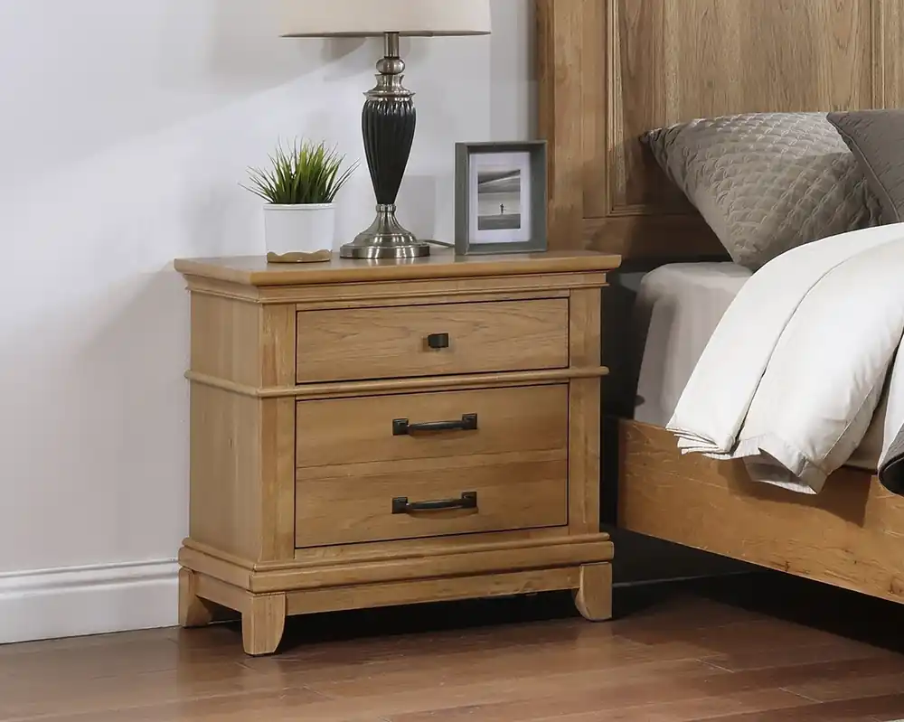 New Classic Sunstone 2-Drawer Nightstand in Honey Brown