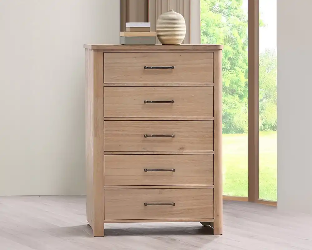 New Classic Anika 5-Drawer Chest in Natural