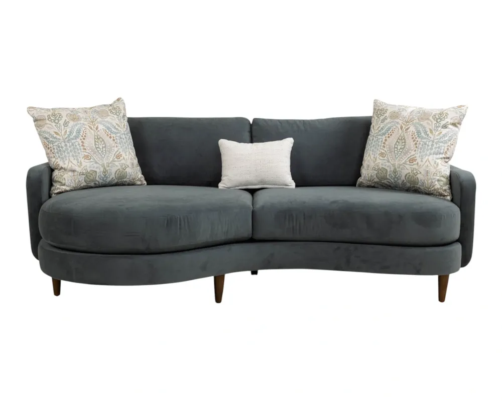 Jonathan Louis Collette Estate Sofa with Left-Arm Facing Chaise in Cornflower Blue