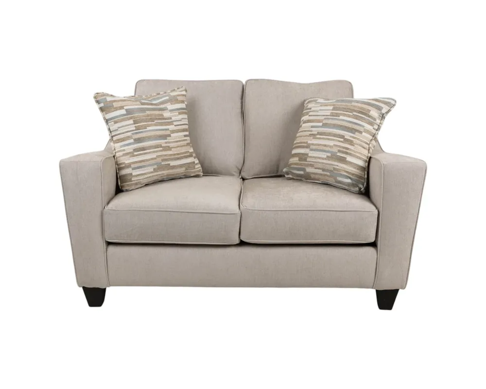 Fusion 3013 Collection Loveseat in Sand Amos