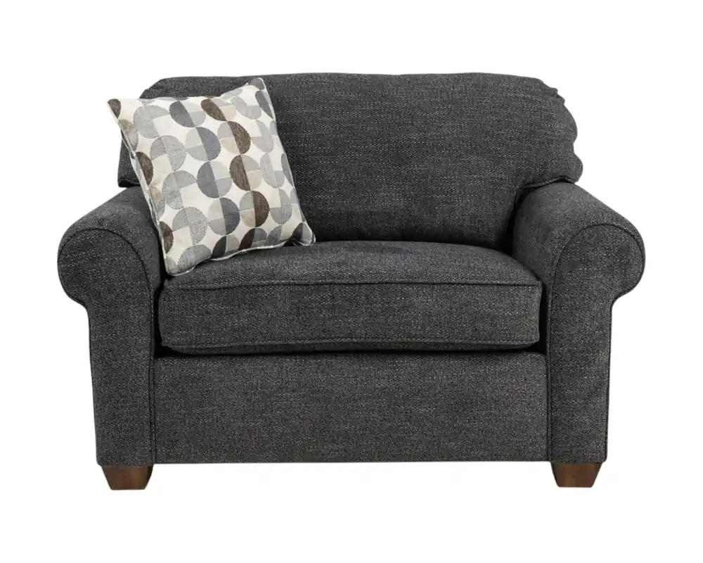 Flexsteel Thornton Chair and a Half in Pepper Gray