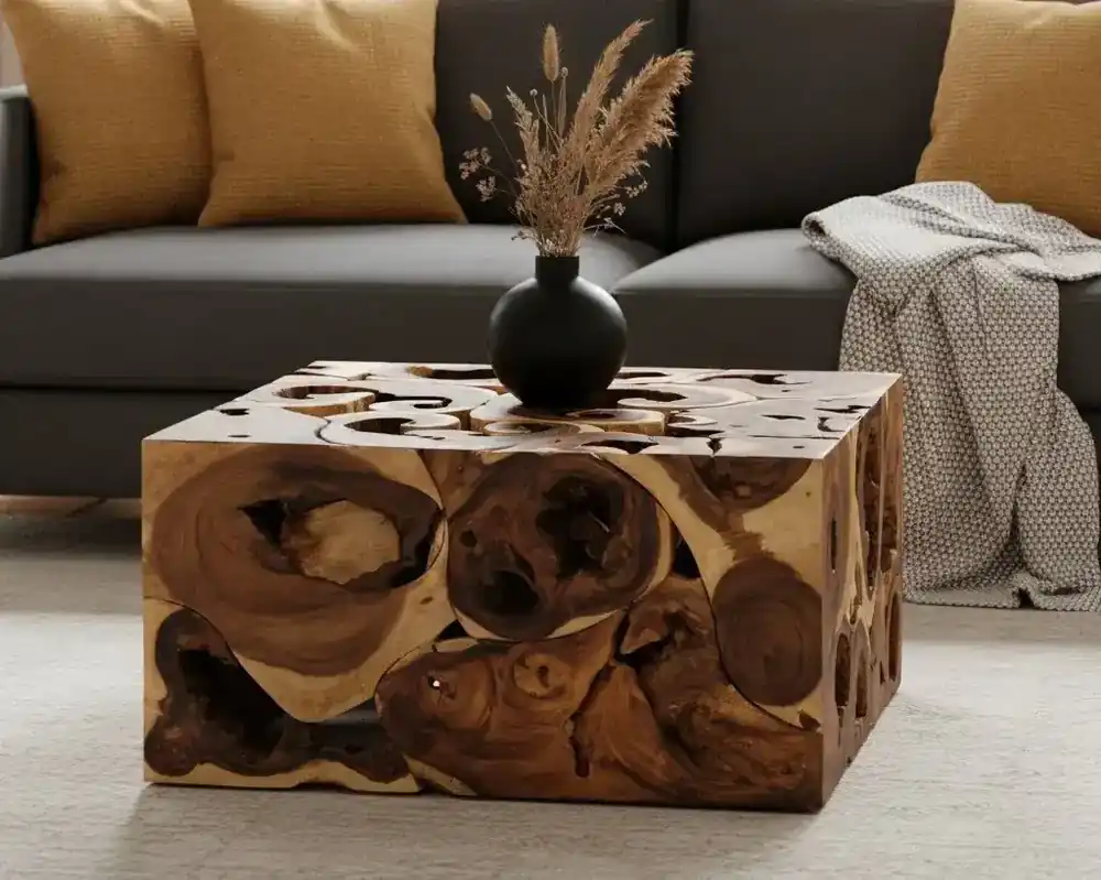 Crestview Collection Borneo Suar Cocktail Table