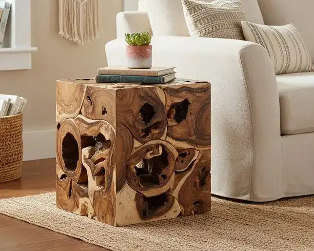 Crestview Collection Borneo Suar End Table