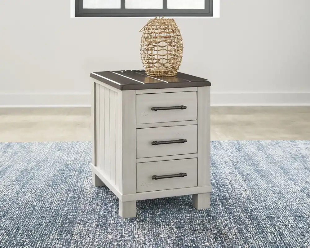 Ashley Darborn Chairside Table with Charging Ports