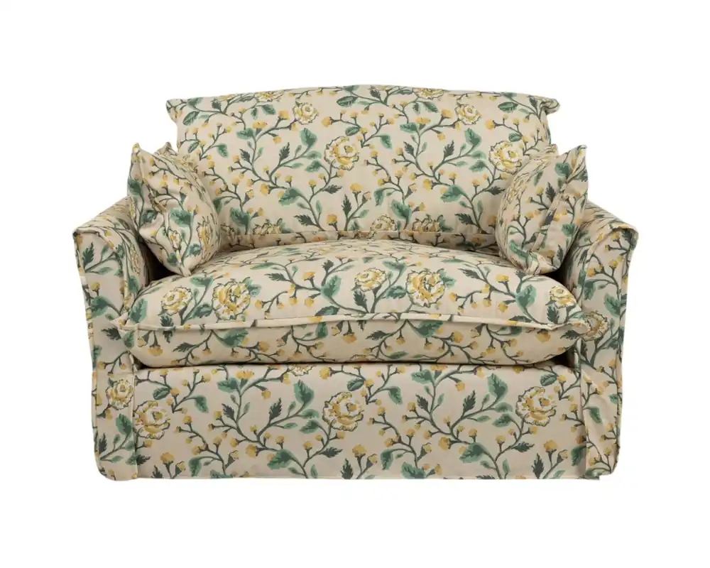 Best Chair Erin & Ben Oxford Chair and a Half in Buttercup