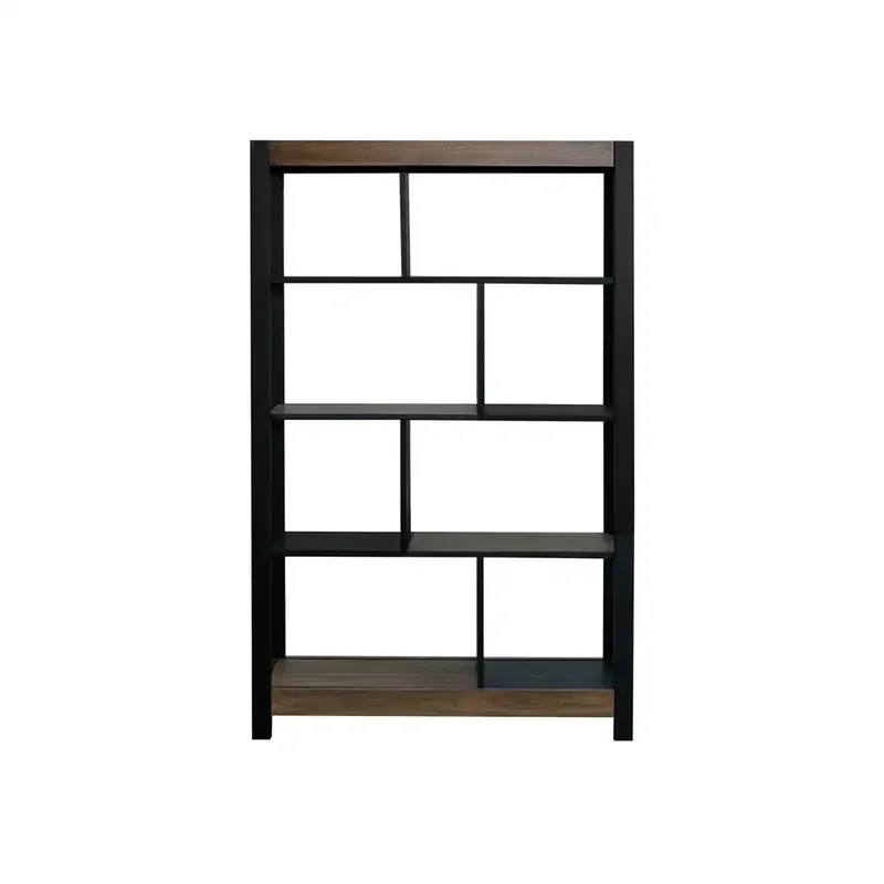 Int'l Furniture Tuxedo Bookcase in Black/Brown