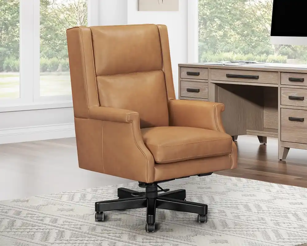 Parker House Leather Office Chair in Cayanne