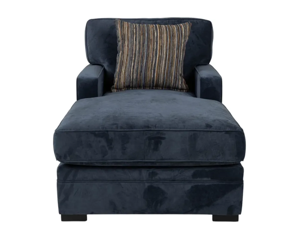 Jonathan Louis Choices Juno Chaise in Navy Blue