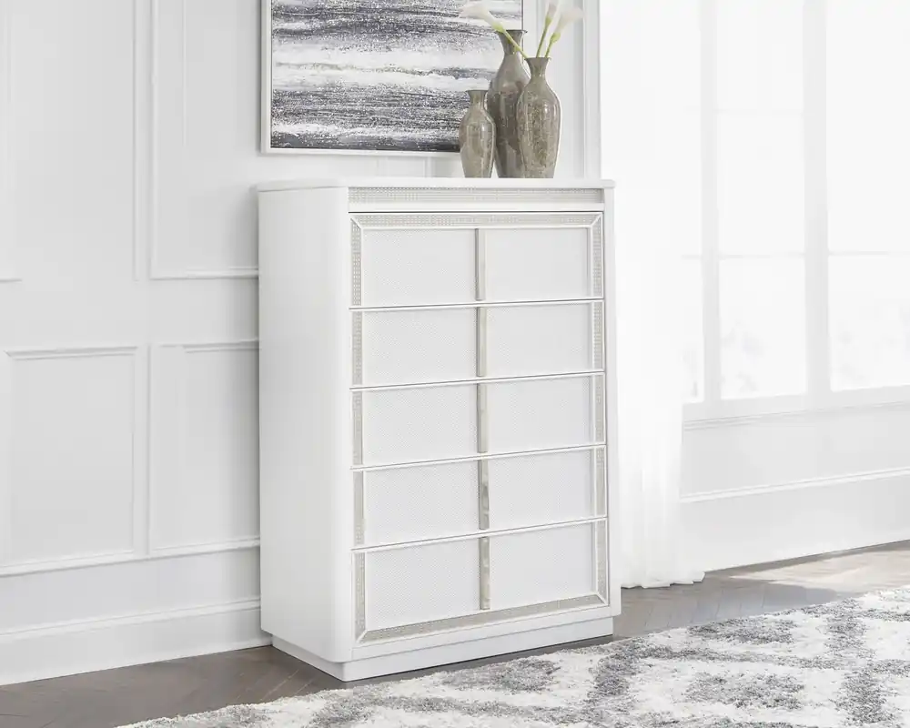 Ashley Chalanna 5-Drawer Chest with LED Lights