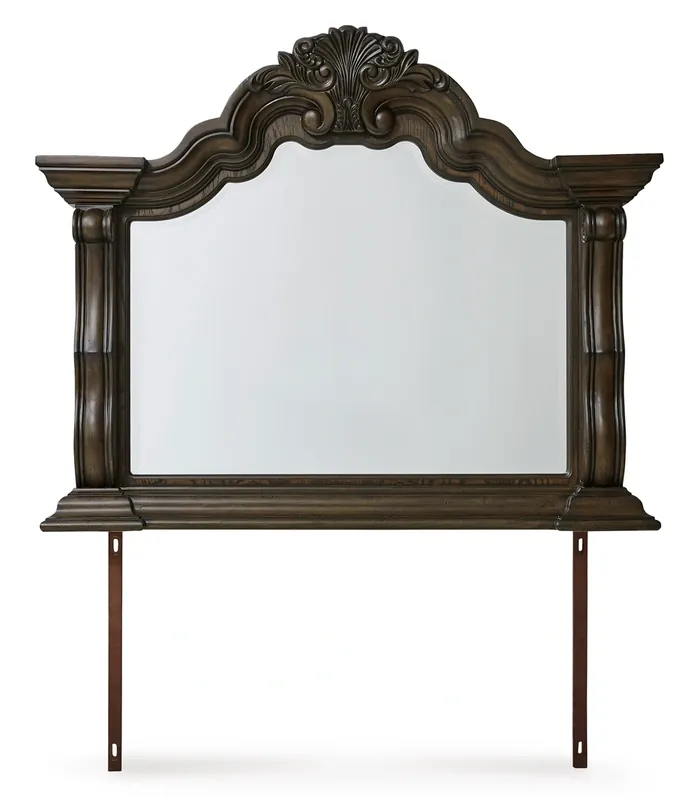 Ashley Maylee Dresser Mirror in Dark Brown