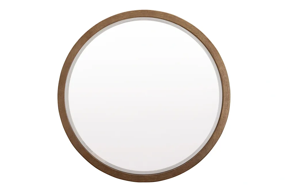 Aspen Olivia Round Dresser Mirror in Sunkissed Beige
