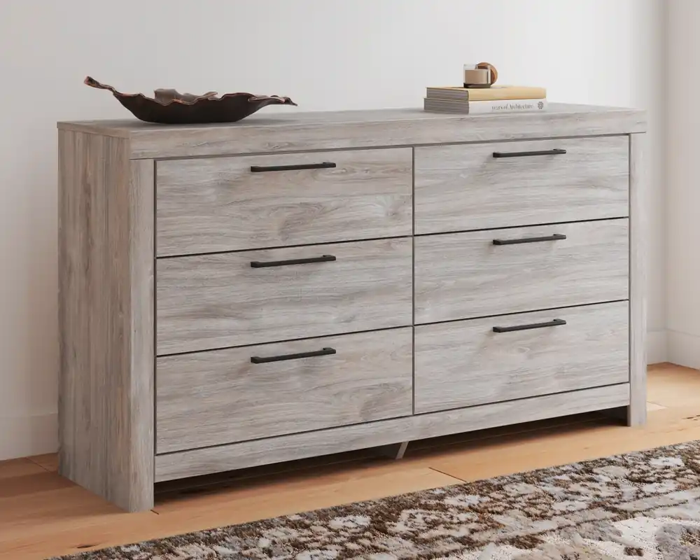 Ashley Broachmyn 6-Drawer Dresser in Gray