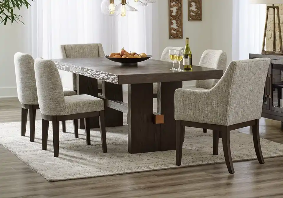Burkhaus Dark Brown 7pc. Dining Set - Dining Room