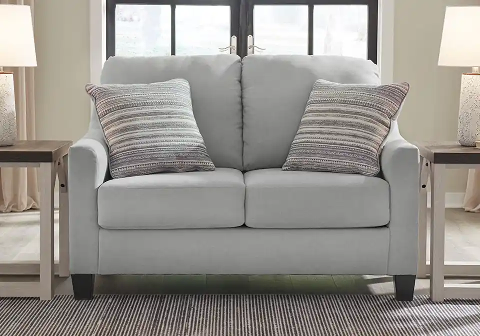 Adlai Shadow Love Seat - Living Room