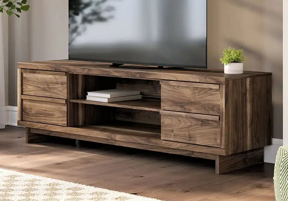 Zadilyn Brown XL TV Stand - Office & Entertainment