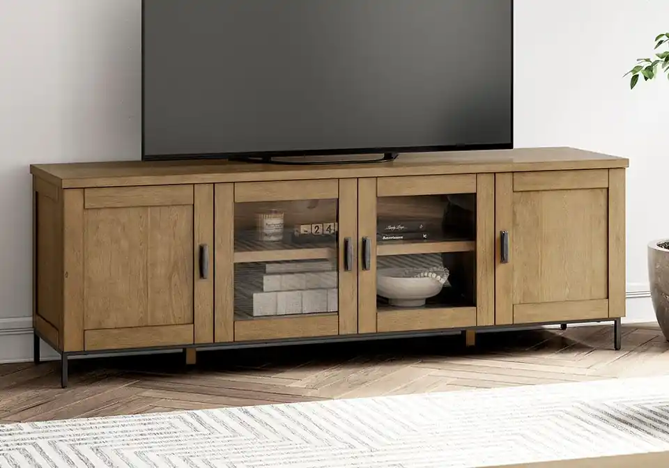 Torlanta Brown XL TV Stand - Office & Entertainment