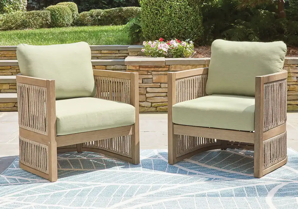 Serena Shores Green Outdoor Chair Set