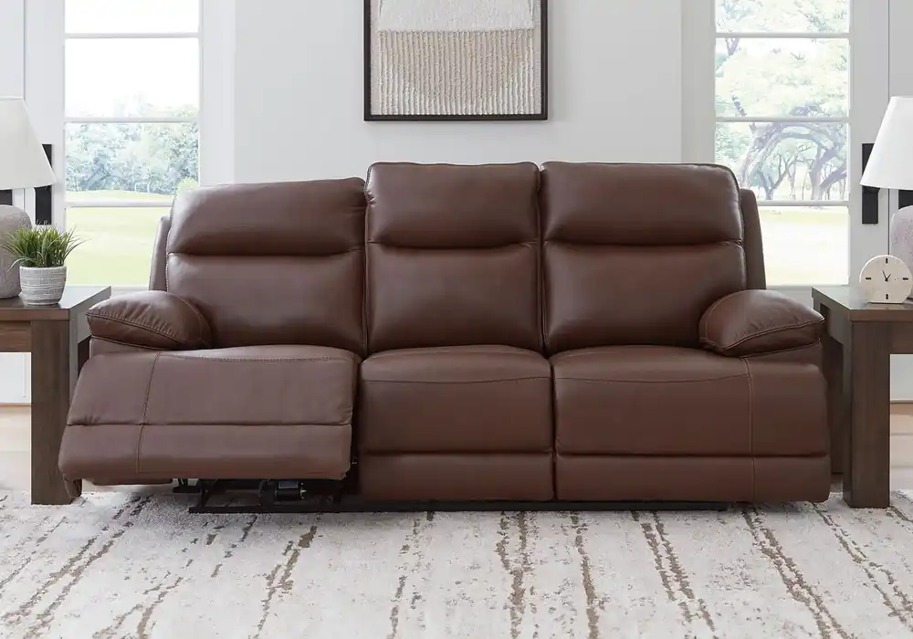 VonRyan Tobacco Power Reclining Sofa - Living Room