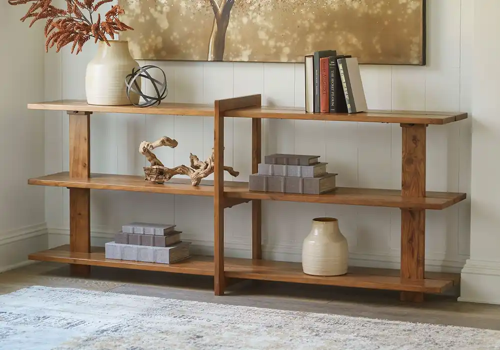 Fayemour Brown Sofa Table - Living Room