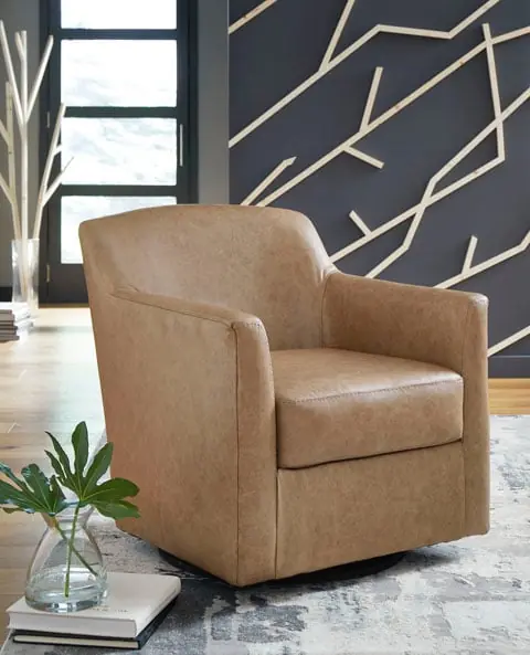 Bradney Tumbleweed Swivel Accent Chair - Living Room