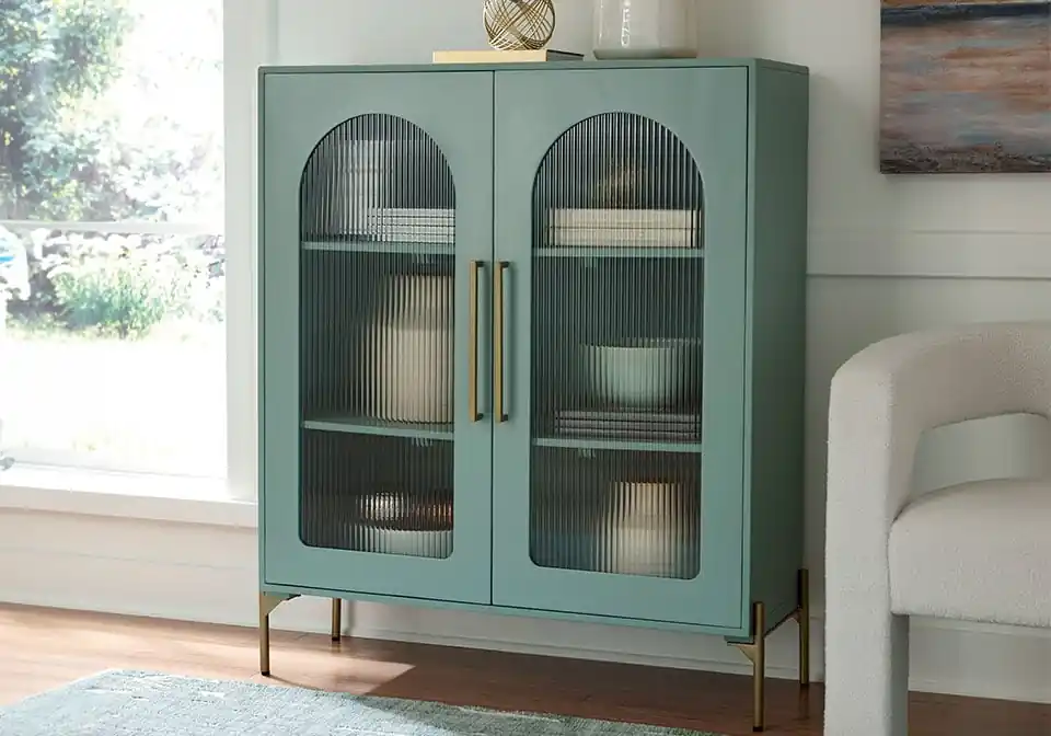 Adwen Light Green Accent Cabinet - Home Decor