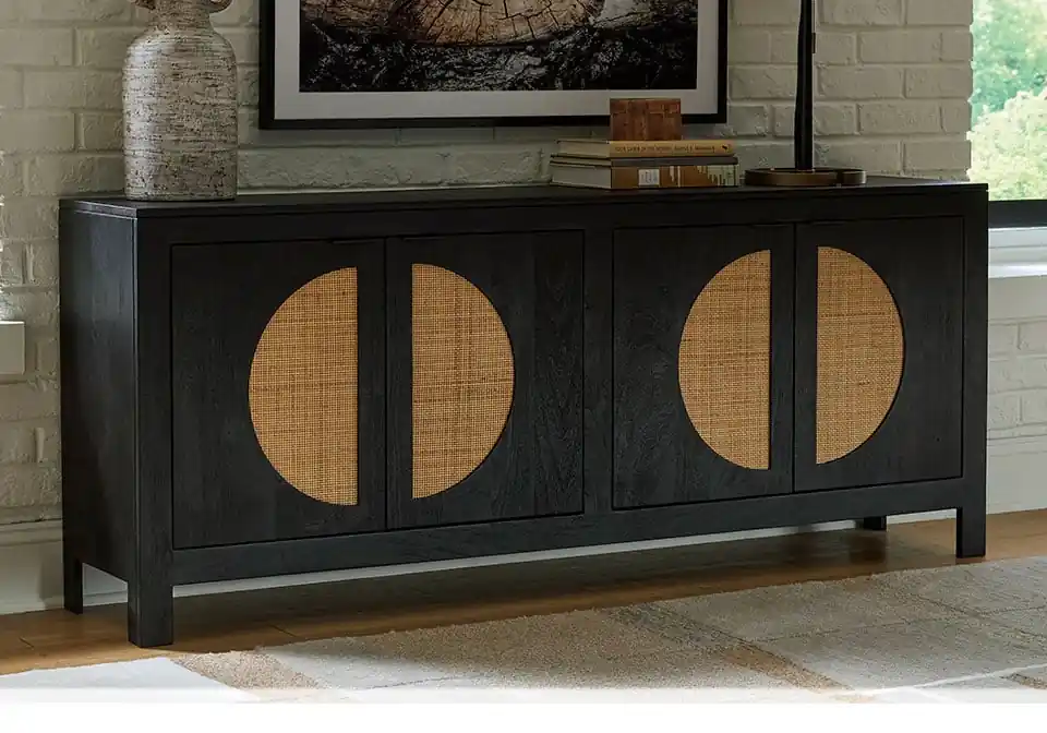 Cliffiings Black Accent Cabinet - Home Decor
