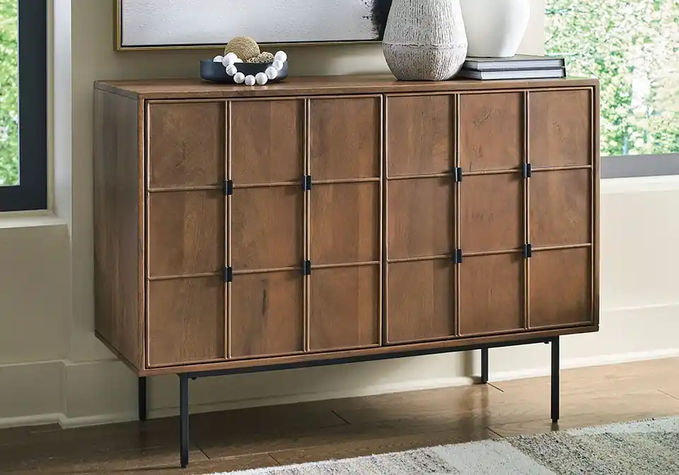 Juddins Brown Accent Cabinet - Home Decor