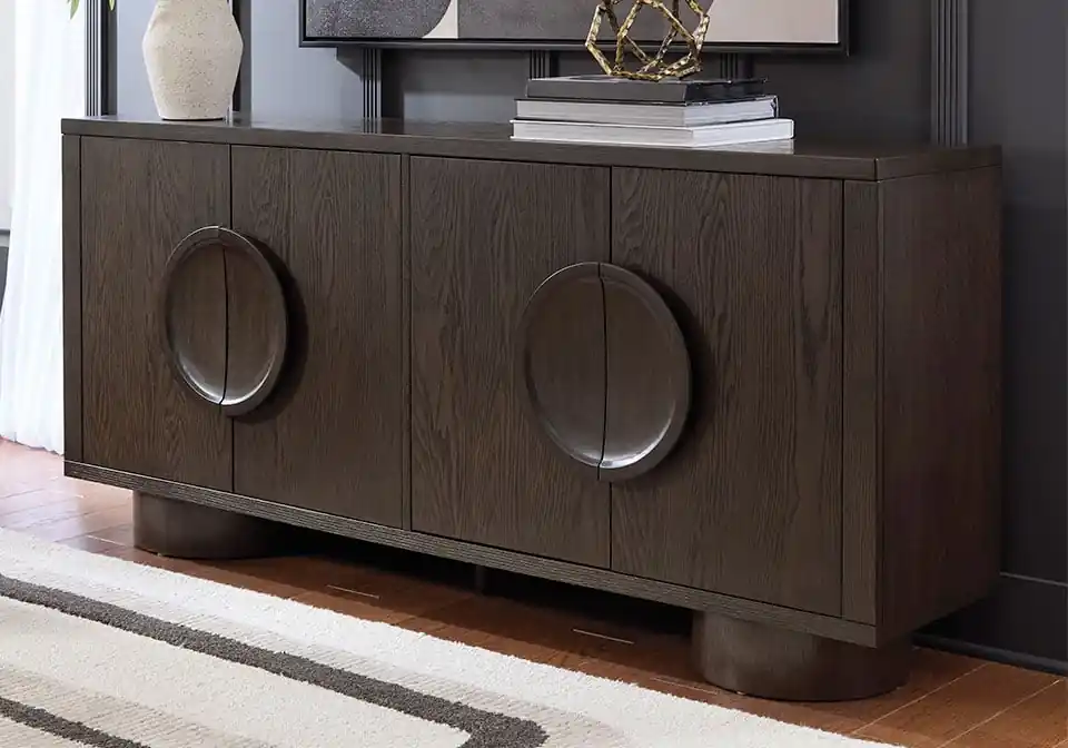 Veeda Dark Brown Accent Cabinet - Home Decor
