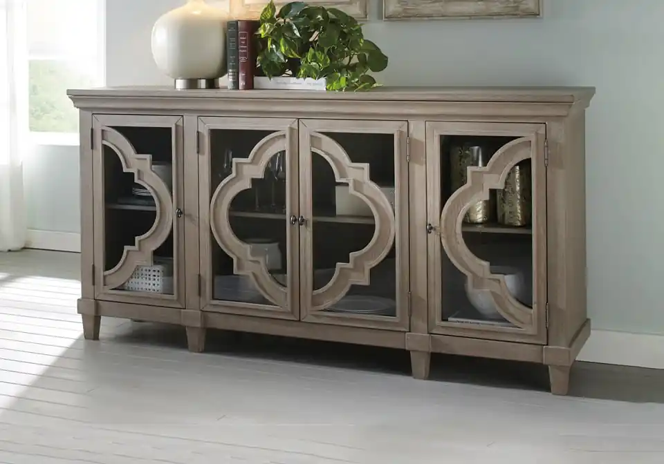 Fossil Ridge Gray Accent Cabinet - Home Decor