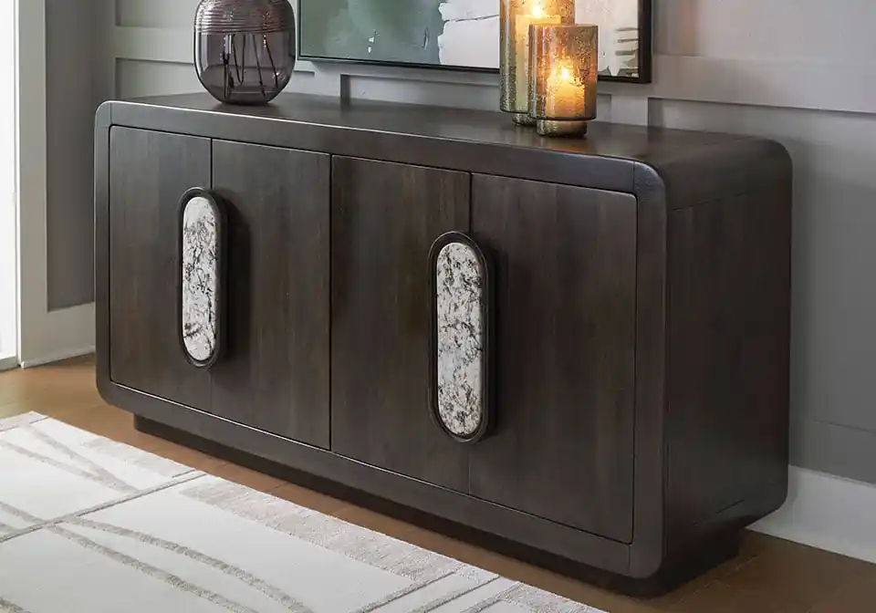 Elliston Espresso Accent Cabinet - Home Decor