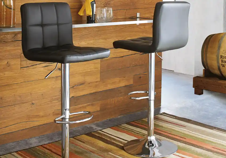 Bellatier Black Barstool - Dining Room