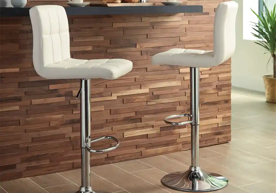 Bellatier White Barstool - Dining Room
