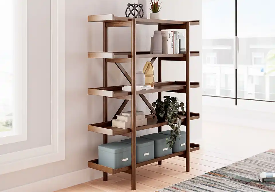 Lyncott Home Office Bookshelf - Office & Entertainment