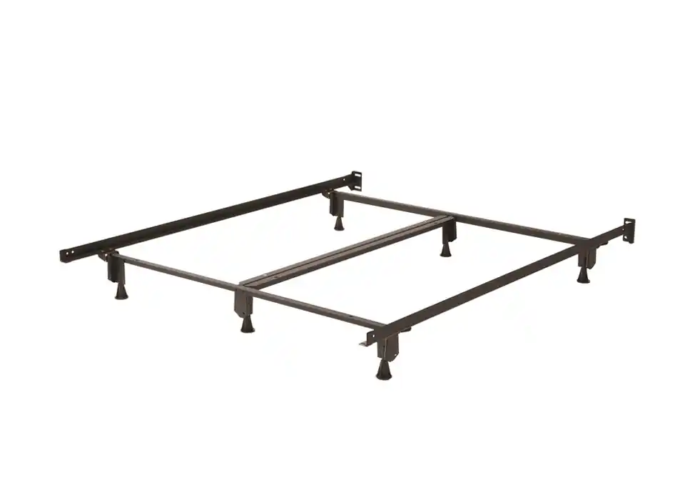 King Metal Frame with Support Bar - Mattresses