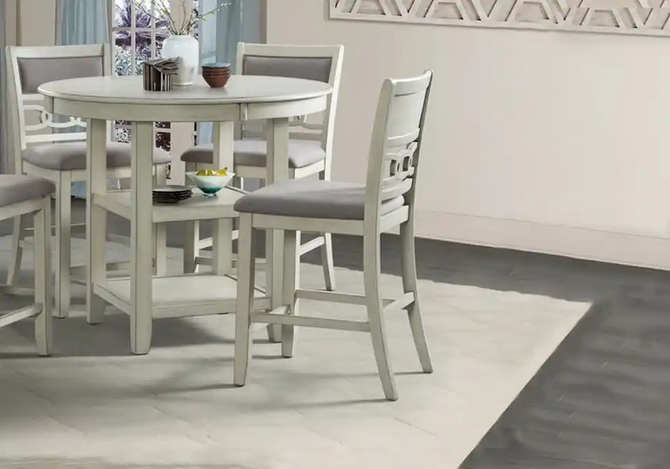 Amherst White Counter Height Chair - Dining Room