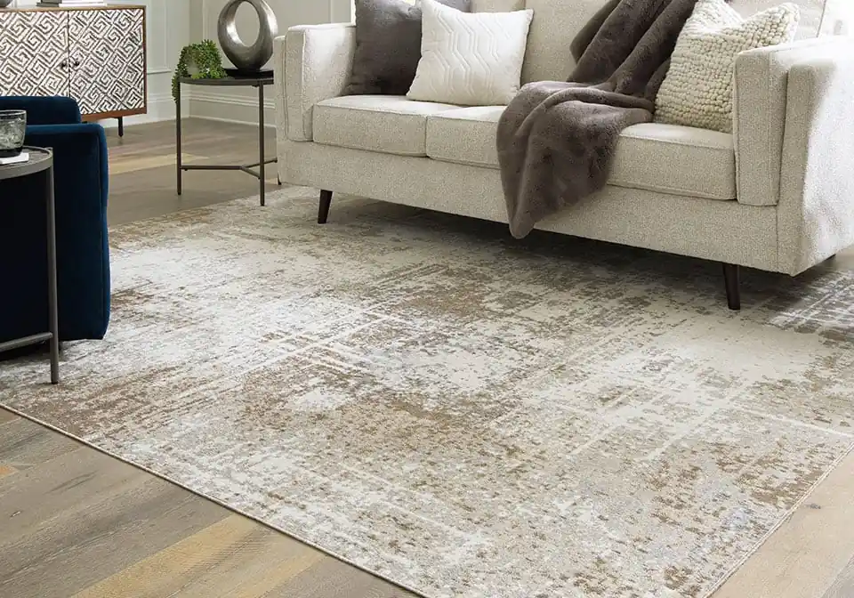 Grifflain Tan/Brown/Gray Medium Rug - Home Decor
