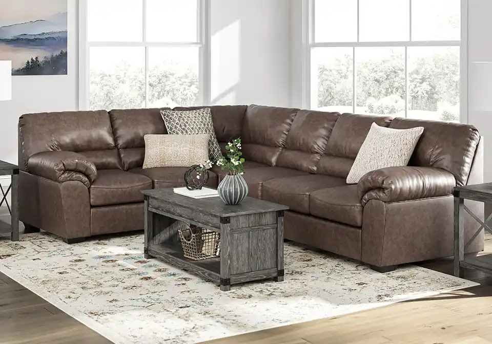 WillowBend Umber 3pc. Sectional - Living Room