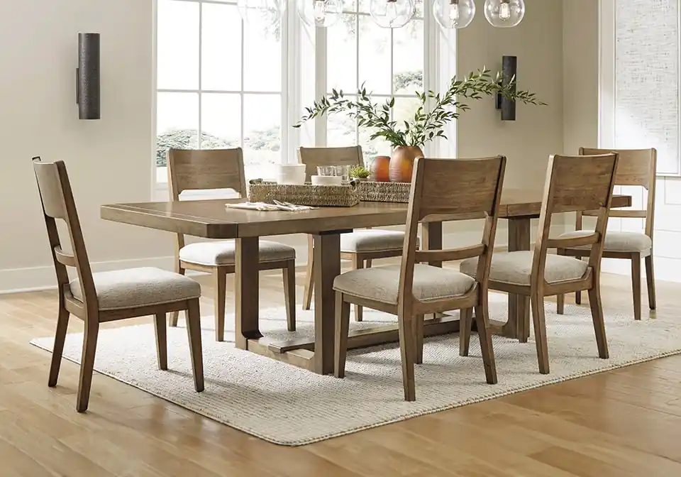 Cabalynn Light Brown 7pc. Dining Set - Dining Room