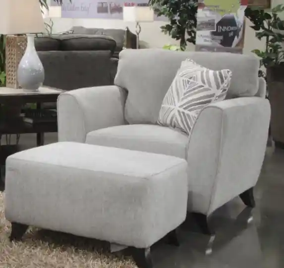 Alyssa Pebble Ottoman - Living Room
