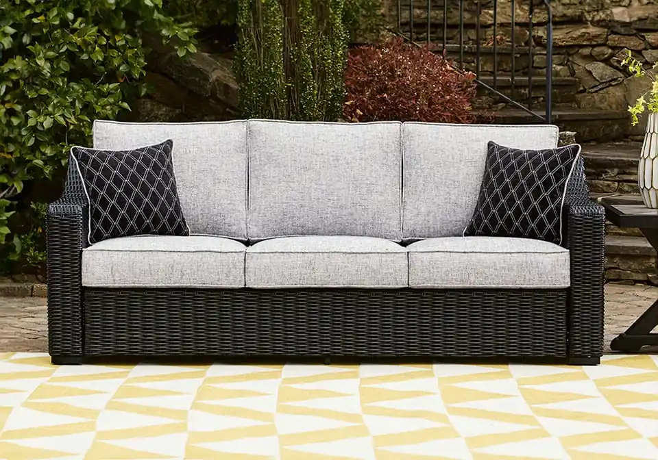 Beachcroft Black Outdoor Sofa