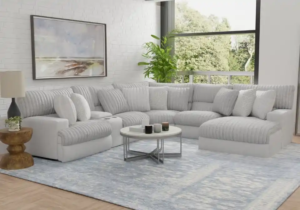 Abraxas Moonstruck 6pc. Power Reclining Sectional - Living Room